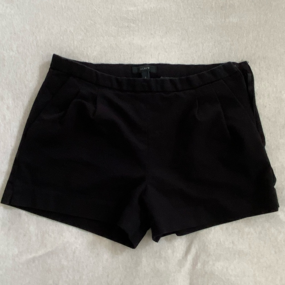 J. Crew Black Pleated Shorts - Size 2